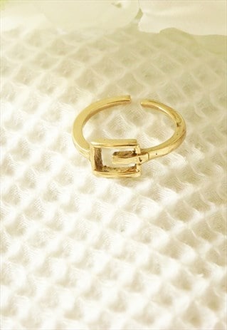 Gold Belt Ring Adjustable