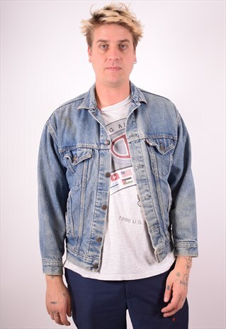 LEVI'S MENS VINTAGE DENIM JACKET XL BLUE 90S