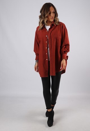 COTTON SHIRT OVERSIZED VINTAGE UK 18 - 20 (BJ2M)