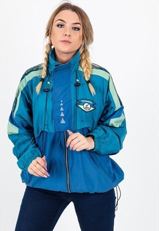 VINTAGE ASICS SHELL JACKET J1083