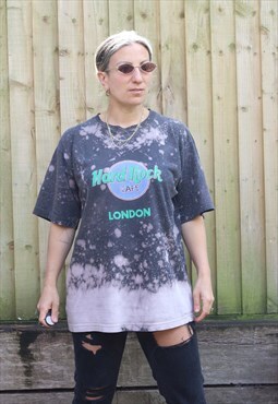 Vintage 1990s Hard Rock Cafe London bleached t shirt