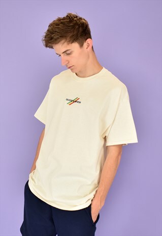 G&G UNISEX NATURAL ORIGINAL MULTI LINES S/S TEE