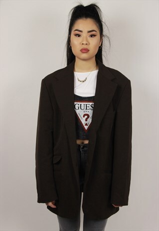 VINTAGE MOSCHINO BROWN BLAZER
