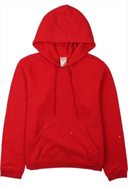 Vintage 90's Adidas Hoodie Plain Pullover Red Large