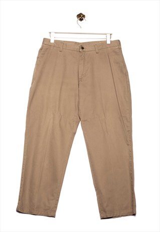 Vintage Cloth Pant Formal Look Brown