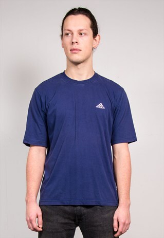 VINTAGE 90'S BLUE ADIDAS T-SHIRT
