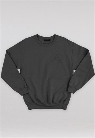 BLACK 'ESTABLISHED' SWEATSHIRT