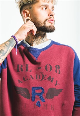 VINTAGE 80S RALPH LAUREN CREWNECK SWEATSHIRT / S4256