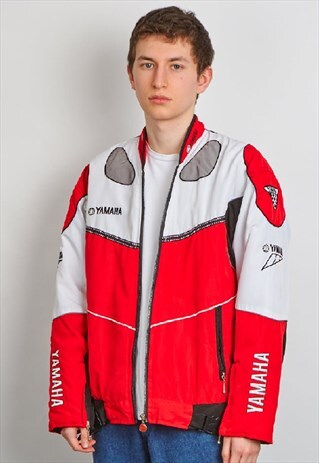 VINTAGE 90'S YAMAHA RED F1 RACING JACKET