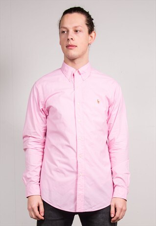 90'S VINTAGE PINK RALPH LAUREN SHIRT