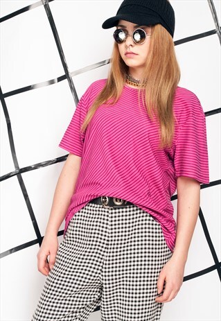 PINK TEE - 90S VINTAGE MAGENTA T-SHIRT