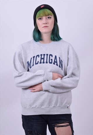 VINTAGE 90'S MICHIGAN USA VARSITY SWEATER SIZE MEDIUM