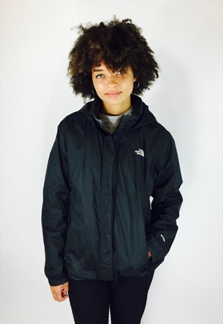 BLACK NORTH FACE HYVENT WATERPROOF COAT