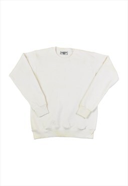 Vintage Lee 90s Sweatshirt White XS