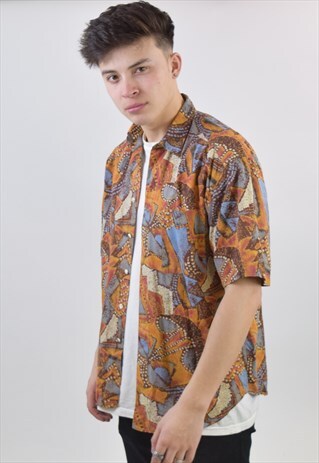 VINTAGE 90S PATTERN SUMMER SHIRT
