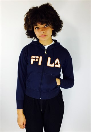 FILA BIG LOGO ZIP UP HOODIE