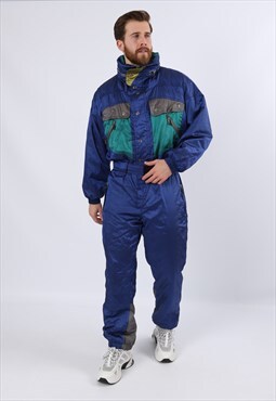 Vintage 90's SKISS Full Ski Suit Snow M / L 42" (74A)