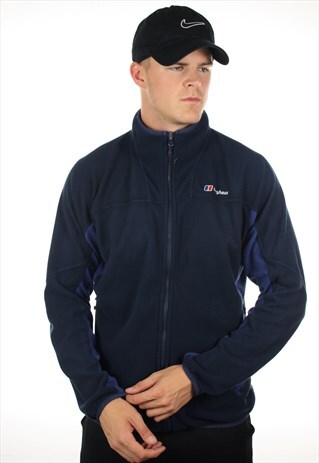 VINTAGE BERGHAUS FULL ZIP FLEECE TOP