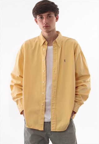 VINTAGE YVES SAINT LAURENT 90S YELLOW LONG SLEEVE