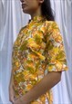 VINTAGE 1970S FESTIVAL SHIRT IN YELLOW 
