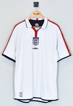 2003-05 Reversible Umbro England Football Shirt White XLarge