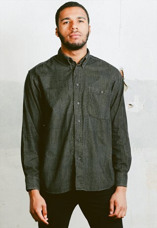 VINTAGE PATTERNED CORDUROY SHIRT