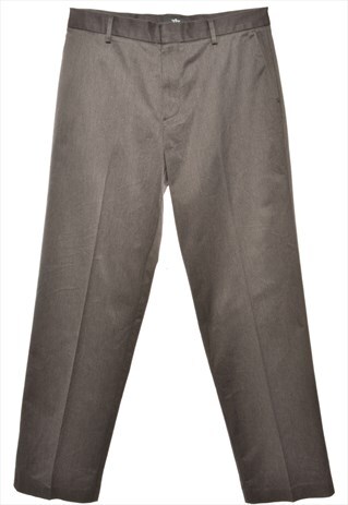 VINTAGE DOCKERS GREY TAPERED TROUSERS - W34
