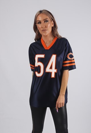 VINTAGE NFL T-SHIRT FOOTBALL JERSEY TOP UK 10 - 12 (41A)