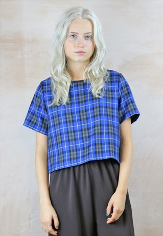 BLUE TARTAN BOX TOP
