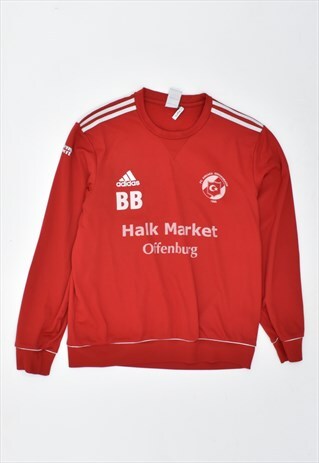 VINTAGE 90'S ADIDAS SWEATSHIRT JUMPER RED