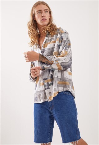 VINTAGE PATTERNED FESTIVAL LONG SLEEVE SHIRT