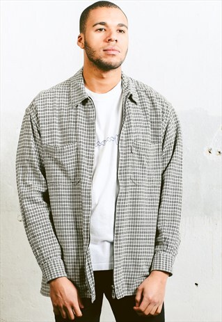 VINTAGE 90S ZIP UP SHIRT