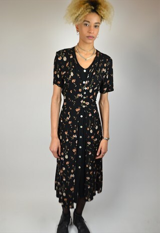 VINTAGE 90'S FLORAL PRINT DRESS