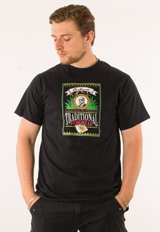 VINTAGE 90S BLACK CARHARTT T-SHIRT TEE