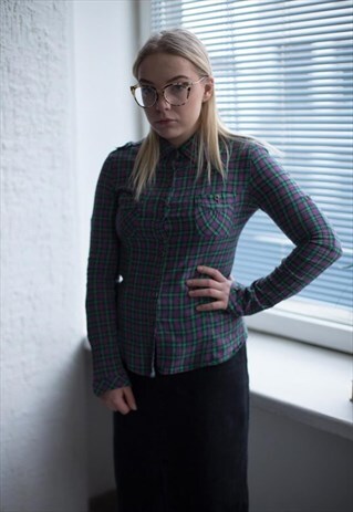 VINTAGE 90'S MULTI COLOUR TARTAN SHIRT