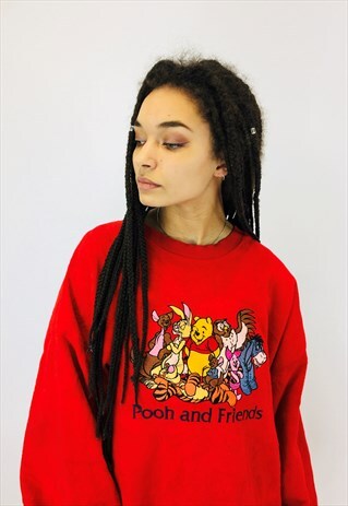 VINTAGE DISNEY EMBROIDERED OVERSIZED SWEATSHIRT