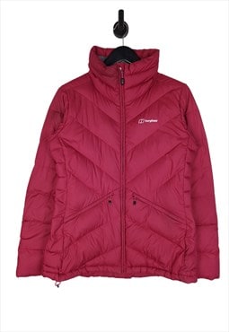 Berghaus Puffer Jacket Size UK 14 In Pink Women's Hydrodown 