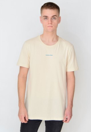 BEIGE BROKE ARTIST (BLUE) T-SHIRT