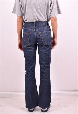 LEVI'S WOMENS VINTAGE JEANS W26 L30 NAVY BLUE 90'S