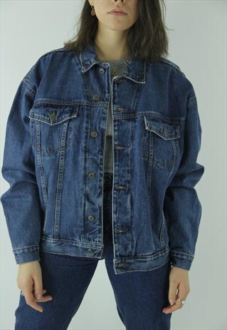 FRESH 90'S VINTAGE DENIM JACKET BLUE