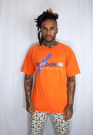REEBOK VINTAGE ORANGE T SHIRT