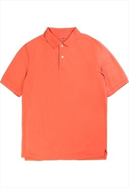 Vintage 90's L.L.Bean Polo Shirt Plain Short Sleeve Buttonei