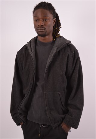 VINTAGE DKNY HOODED JACKET GREY