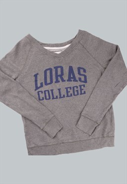 Vintage  Unknown Sweatshirt USA College Grey Medium