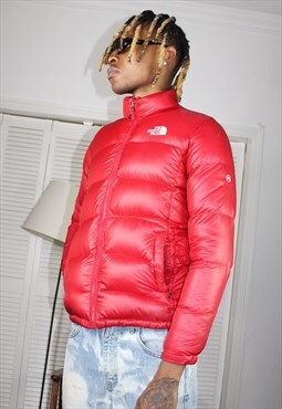 Vintage 90s Red Summit Series North Face Puffer Jacket