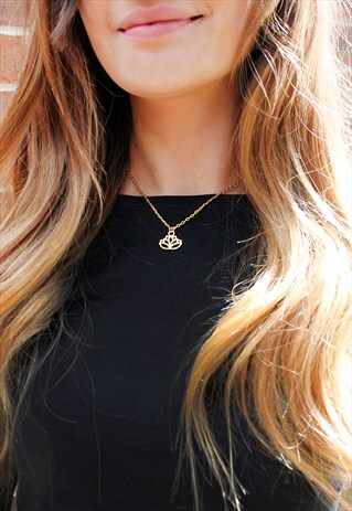 GOLDEN LOTUS NECKLACE