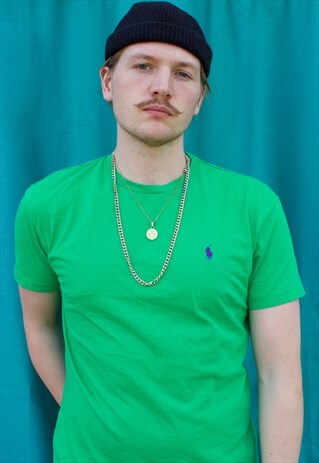 GREEN VINTAGE RALPH LAUREN T SHIRT.