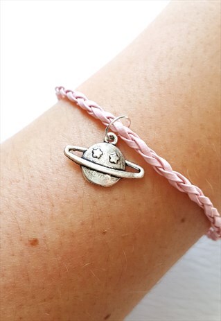 PLANET CHARM BRACELET PINK