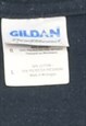 VINTAGE MIKE MENDICELLO NAVY GILDAN SPORTS T-SHIRT - L