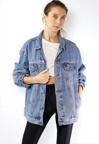 OVERSIZE JEAN JACKET DENIM JACKET VINTAGE JEAN JACKET